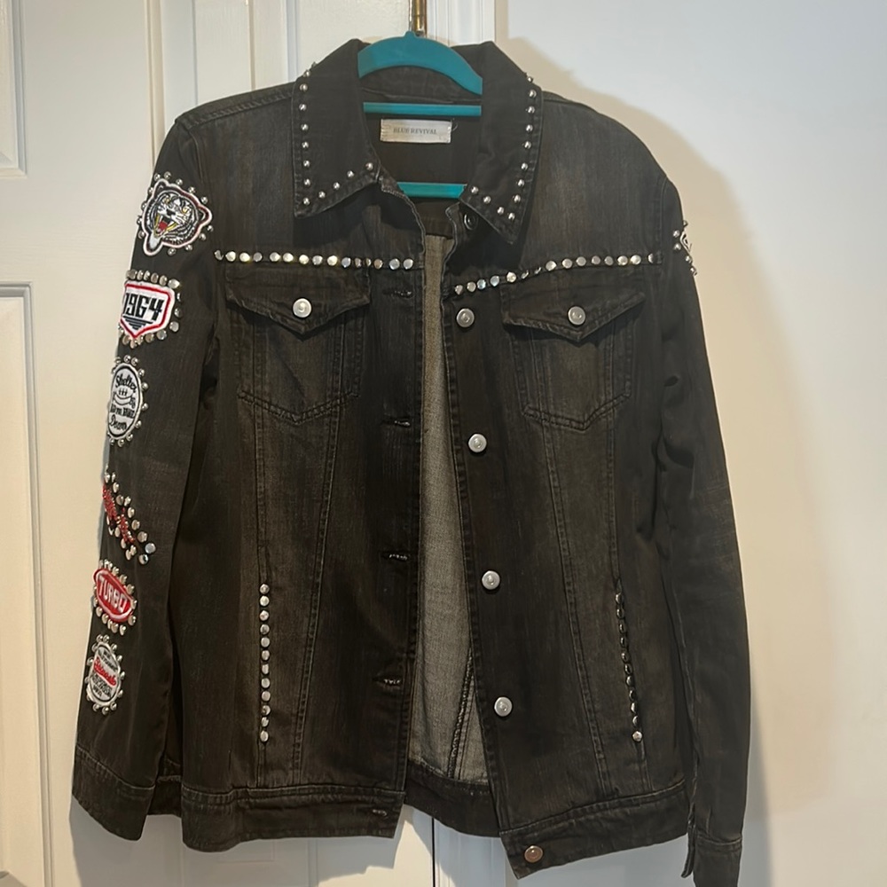 Blue Revival Patchwork Jean Jacket - image 1